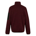 Dark Maroon - Back - Regatta Mens Newhill Marl Full Zip Fleece Jacket