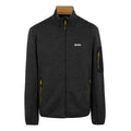 Black-Gold - Front - Regatta Mens Newhill Marl Full Zip Fleece Jacket