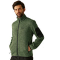 Oil Green - Lifestyle - Regatta Mens Newhill Marl Full Zip Fleece Jacket
