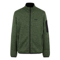 Oil Green - Front - Regatta Mens Newhill Marl Full Zip Fleece Jacket