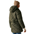 Khaki Green - Pack Shot - Regatta Womens-Ladies Rusey Quilted Padded Jacket
