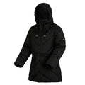 Black - Side - Regatta Womens-Ladies Rusey Quilted Padded Jacket
