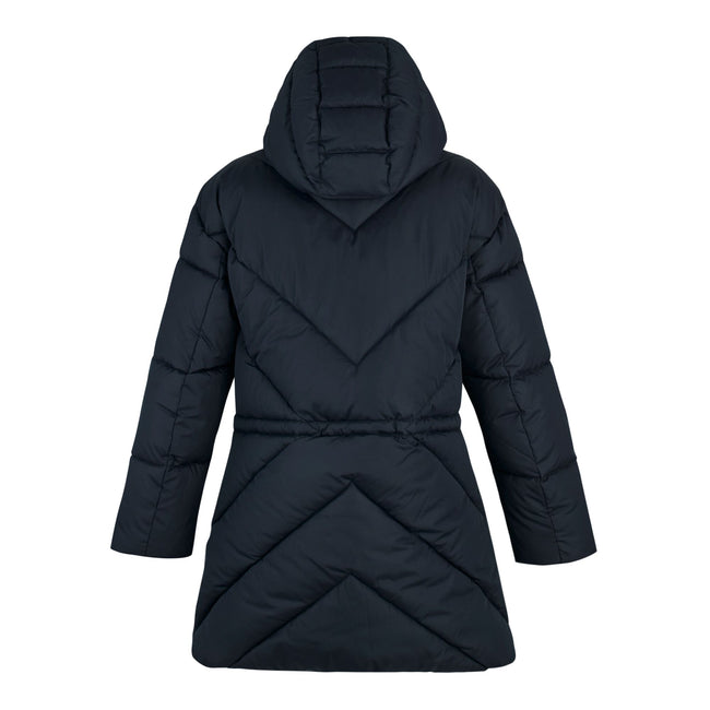 Navy - Back - Regatta Womens-Ladies Rusey Quilted Padded Jacket
