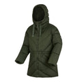 Khaki Green - Side - Regatta Womens-Ladies Rusey Quilted Padded Jacket