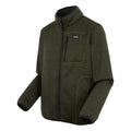 Dark Khaki - Side - Regatta Mens Barlee Marl Full Zip Fleece Jacket