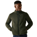 Dark Khaki - Lifestyle - Regatta Mens Barlee Marl Full Zip Fleece Jacket