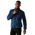 Navy - Lifestyle - Regatta Mens Barlee Marl Full Zip Fleece Jacket