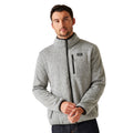 Silver Grey - Lifestyle - Regatta Mens Barlee Marl Full Zip Fleece Jacket