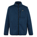 Navy - Front - Regatta Mens Barlee Marl Full Zip Fleece Jacket