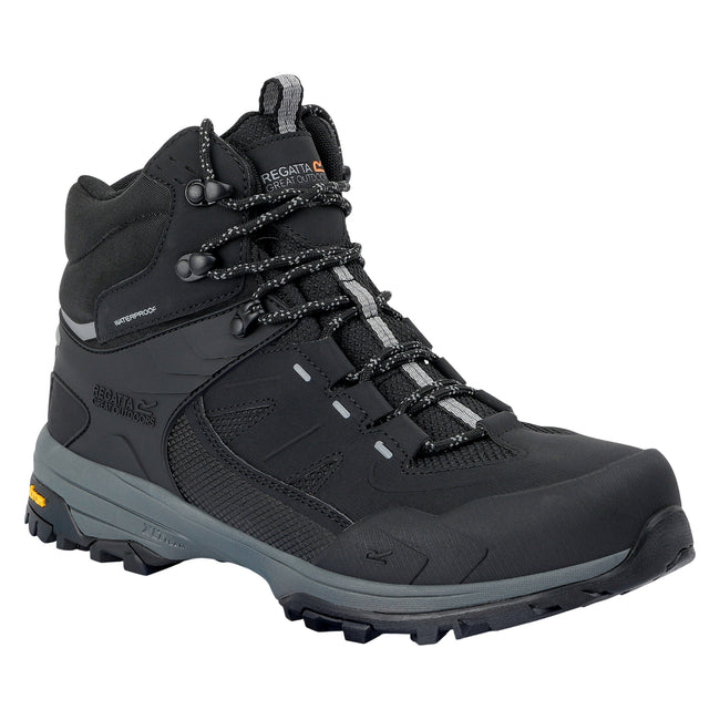 Black - Front - Regatta Mens Regen Walking Shoes