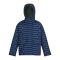 Blue - Front - Regatta Girls Orla Kiely Waterproof Jacket