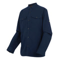 Navy Blue-Glazed Ginger - Side - Regatta Mens Spennith Plain Shirt Jacket