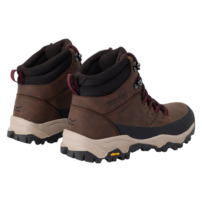 Brown - Back - Regatta Womens-Ladies Blake Walking Boots
