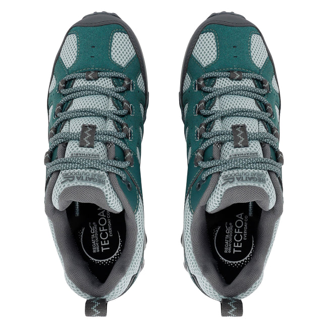 Spruce Green-Green Haze - Pack Shot - Regatta Womens-Ladies Edgepoint IV Low Walking Shoes