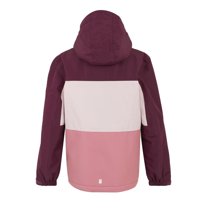 Dusty Rose - Back - Regatta Childrens-Kids Beamz Insulated Waterproof Jacket