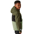 Olive Night-Oil Green-Black - Lifestyle - Regatta Childrens-Kids Beamz Insulated Waterproof Jacket