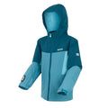 Blue - Side - Regatta Childrens-Kids Beamz Insulated Waterproof Jacket