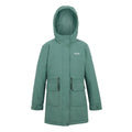 Green Haze - Front - Regatta Childrens-Kids Valenta Waterproof Jacket