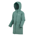 Green Haze - Side - Regatta Childrens-Kids Valenta Waterproof Jacket