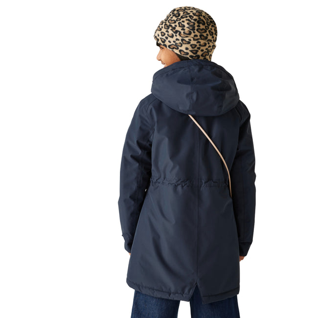 Navy - Pack Shot - Regatta Childrens-Kids Valenta Waterproof Jacket