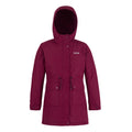 Dark Pimento - Front - Regatta Childrens-Kids Valenta Waterproof Jacket