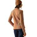 Glazed Ginger-Light Vanilla - Pack Shot - Regatta Womens-Ladies Federica Stripe Long-Sleeved T-Shirt