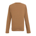 Glazed Ginger-Light Vanilla - Back - Regatta Womens-Ladies Federica Stripe Long-Sleeved T-Shirt