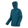 Moroccan Blue-Storm Blue - Side - Regatta Womens-Ladies Wentwood 3 in 1 Jacket