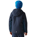 Navy-Moonlight Denim - Pack Shot - Regatta Childrens-Kids Hurdle Insulated Waterproof Jacket