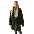 Black - Side - Regatta Childrens-Kids Hurdle Insulated Waterproof Jacket