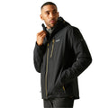 Black - Front - Regatta Mens Wentwood 3 in 1 Jacket