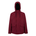 Dark Maroon-Black - Front - Regatta Mens Sterlings Insulated Waterproof Jacket