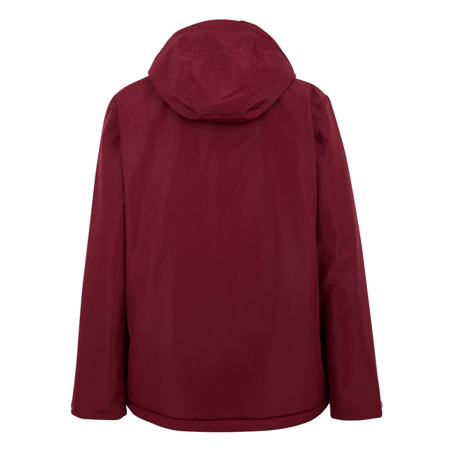 Dark Maroon-Black - Back - Regatta Mens Sterlings Insulated Waterproof Jacket