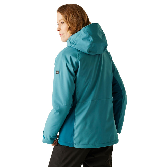 Storm Blue-Moroccan Blue - Pack Shot - Regatta Womens-Ladies Highton Stretch Padded Jacket