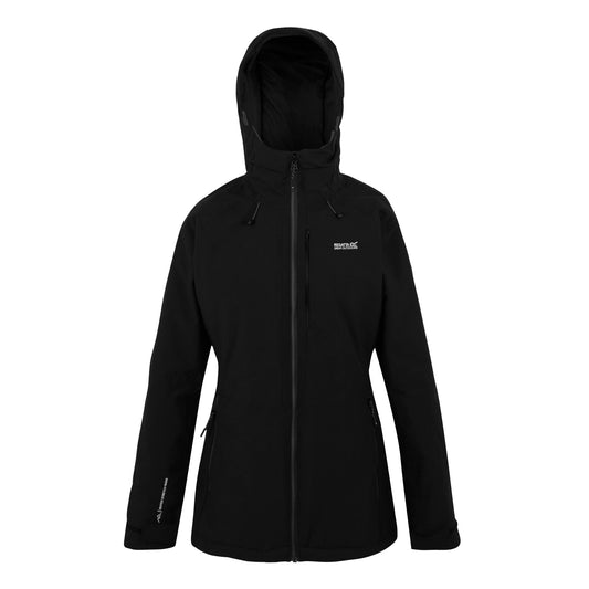 Black - Front - Regatta Womens-Ladies Highton Stretch Padded Jacket