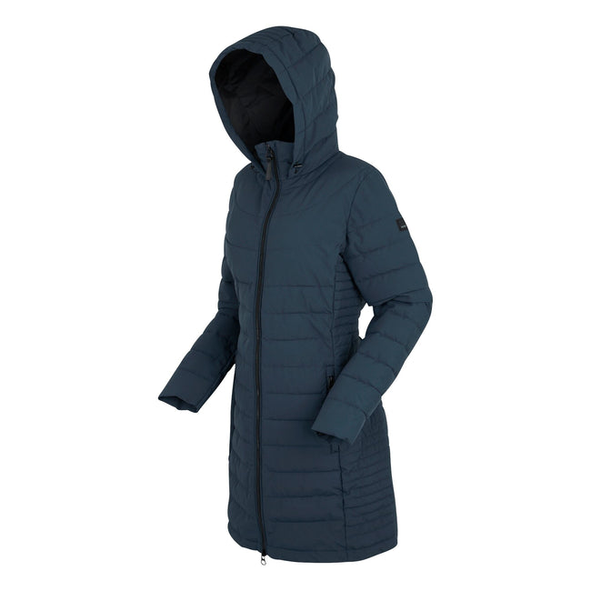 Navy - Side - Regatta Womens-Ladies Andria Padded Jacket