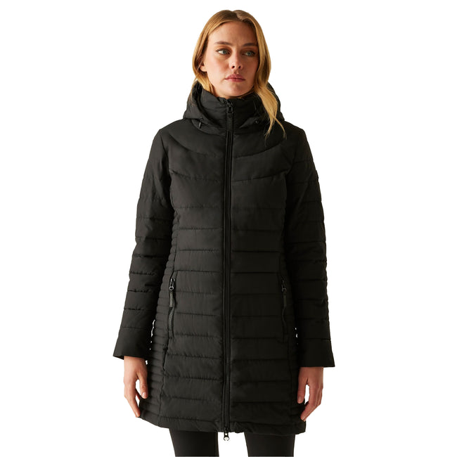 Black - Back - Regatta Womens-Ladies Andria Padded Jacket