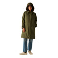 Military Green-Blue - Close up - Regatta Womens-Ladies Orla Kiely Mac Waterproof Jacket