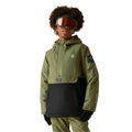 Olive Green - Pack Shot - Dare 2B Childrens-Kids Freehand II Ski Jacket