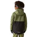 Olive Green - Close up - Dare 2B Childrens-Kids Freehand II Ski Jacket