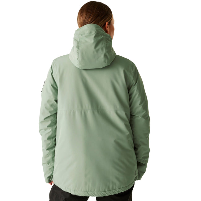 Glacier Green - Pack Shot - Dare 2B Womens-Ladies Snowburst II Overhead Ski Jacket