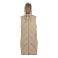 Taupe Beige - Front - Regatta Womens-Ladies Rurietta Long Length Gilet