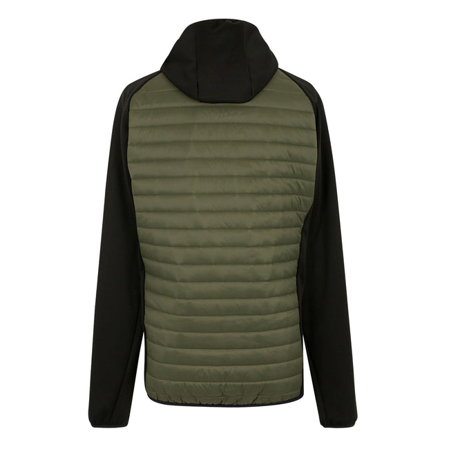 Olive Night-Black - Back - Regatta Mens Andreson Hybrid Jacket