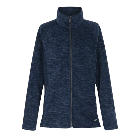 Navy - Front - Regatta Womens-Ladies Mayse Full Zip Fleece Jacket