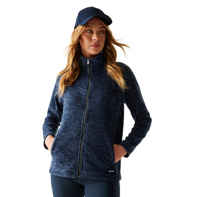 Navy - Lifestyle - Regatta Womens-Ladies Mayse Full Zip Fleece Jacket