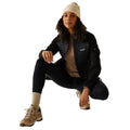 Mocha-Black - Pack Shot - Regatta Womens-Ladies Clumber Hybrid Jacket