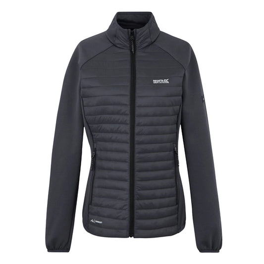 Seal Grey - Front - Regatta Womens-Ladies Clumber Hybrid Jacket