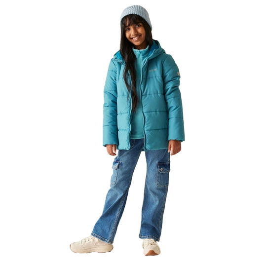 Olive Night - Front - Regatta Childrens-Kids Halkner Padded Jacket