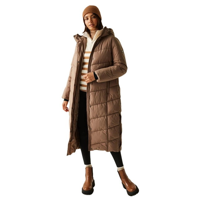 Mocha - Lifestyle - Regatta Womens-Ladies Eloria Padded Jacket
