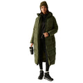 Dark Khaki - Pack Shot - Regatta Womens-Ladies Eloria Padded Jacket